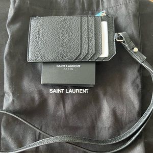 YSL Card Case with detachable strap
